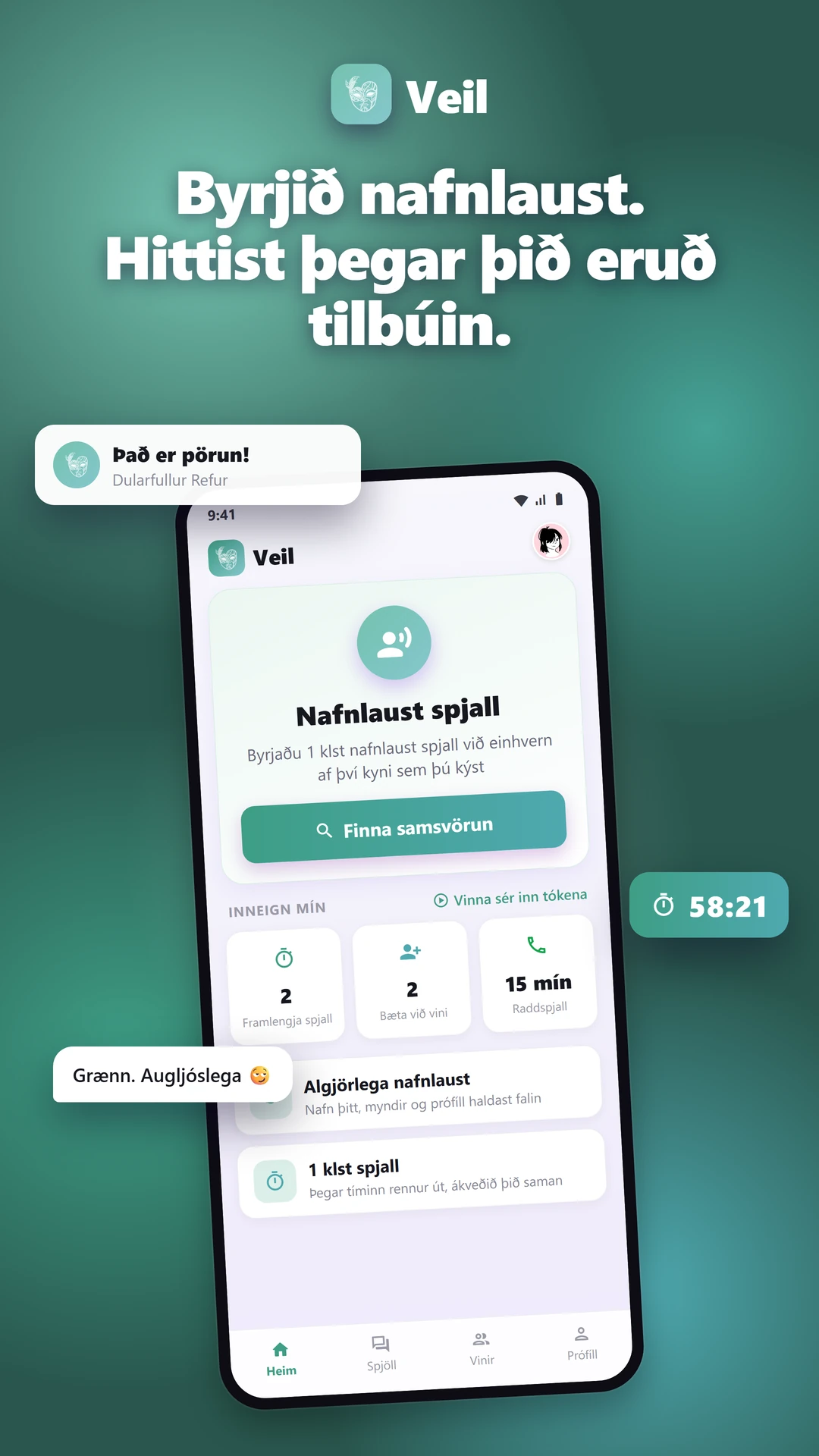 Veil: Nafnlaus Stefnumót