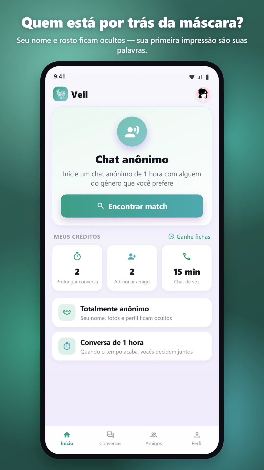 100% ANÔNIMO